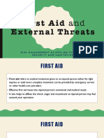 First Aid and External Threats