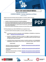 Inicio de Inscripciones A Los Cursos MOOC - Cursos Masivos en Línea Gratuitos (Primera Edición) PDF