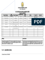 Summary SURVEY Sheet