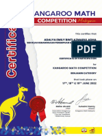Kangaroo Math Competition 2022 PDF