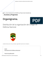 Organigrama. - Secretaría de La Defensa Nacional - Gobierno - Gob - MX