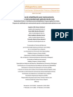 Programa de Rehabilitación Post Meniscectomía Parcial o Total Estandarizado Aplicado Desde Casa