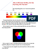 Bài 6 Tìm Hiểu Hệ Màu và Mối Quan Hệ Màu - Các hộp hiệu chỉnh màu thông dụng - hiệu ứng layer