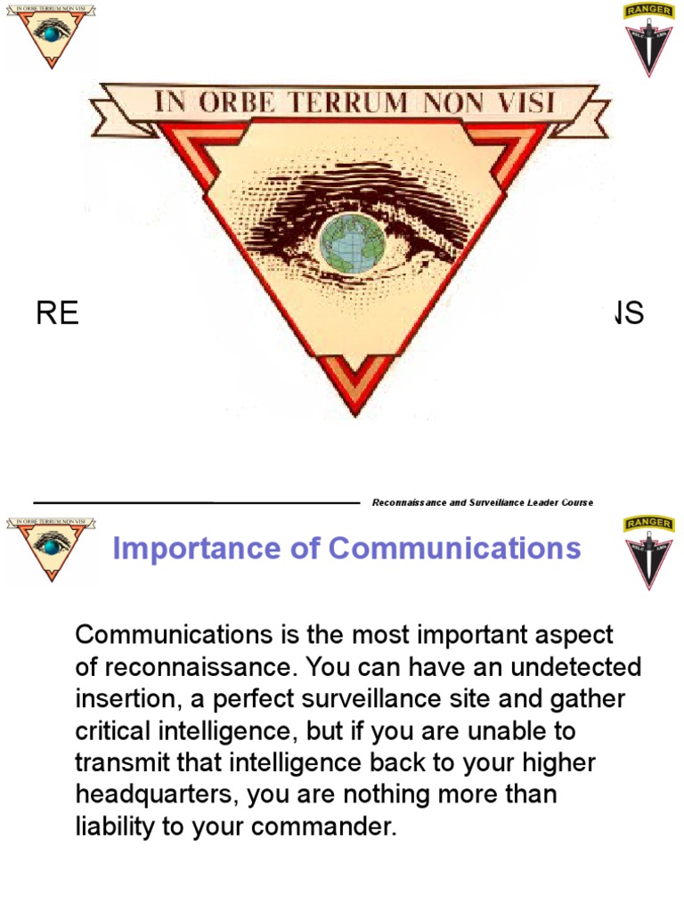Reconnaissance Communications Training Guide | PDF | Radio | High Frequency