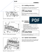 Install and adjust cylinder head valves