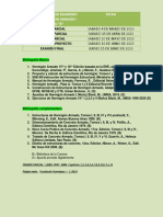 Programacion de Examenes Umsa Hºaºi Sem I 2023