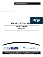 IIT Mathematics Probability Exercises