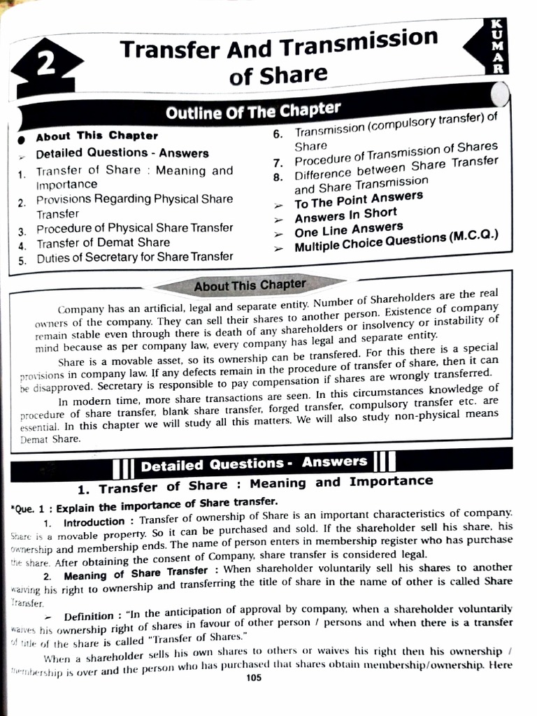 12thsub sppart 2 ch 2 transfer and transmission of share pdf