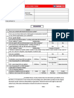 Kotak Life Insurance candidate welcome form