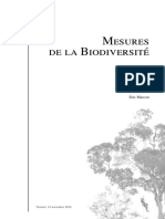 Mesures de La Biodiversite