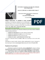 Invitatie La Concursul Naţional O. Goga 2023 PDF