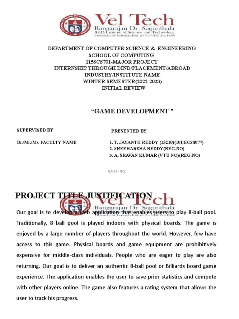 Web App for 8-Ball Pool Game Development | PDF | User (Computing ...