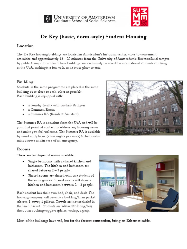 Uva summer programmes basic student housing de key pdf