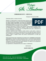 Comunicado #011-2022