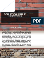 Types of Wall Based On Construction