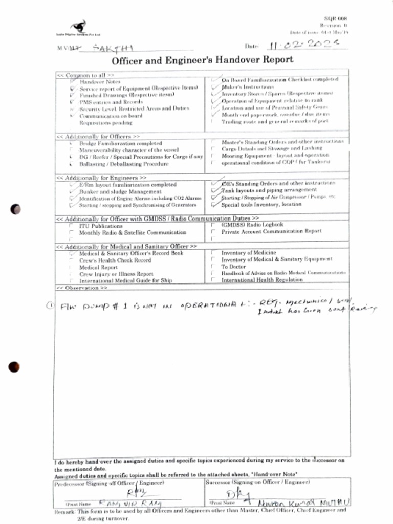 2E Handover Report | PDF