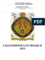 Calendrier Liturgique 2023 PDF