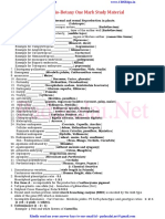 12th Bio Botany EM One Marks Study Materials English Medium PDF