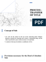Process - Transfer of Title: Atty. Gerald Bowe M. Resuello, JD, Reb, Rea