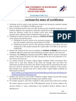 Instructions - Fee Structure - of - Certificates