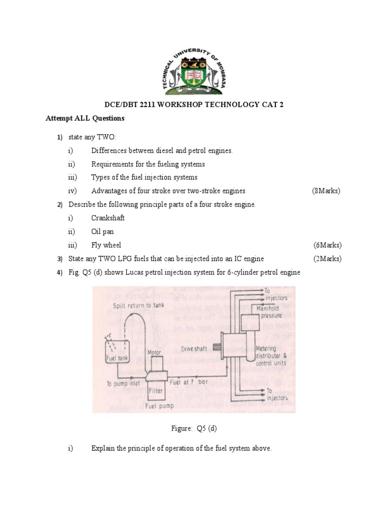 Workshop Technology: Engine Fuel Systems | PDF | Technology & Engineering