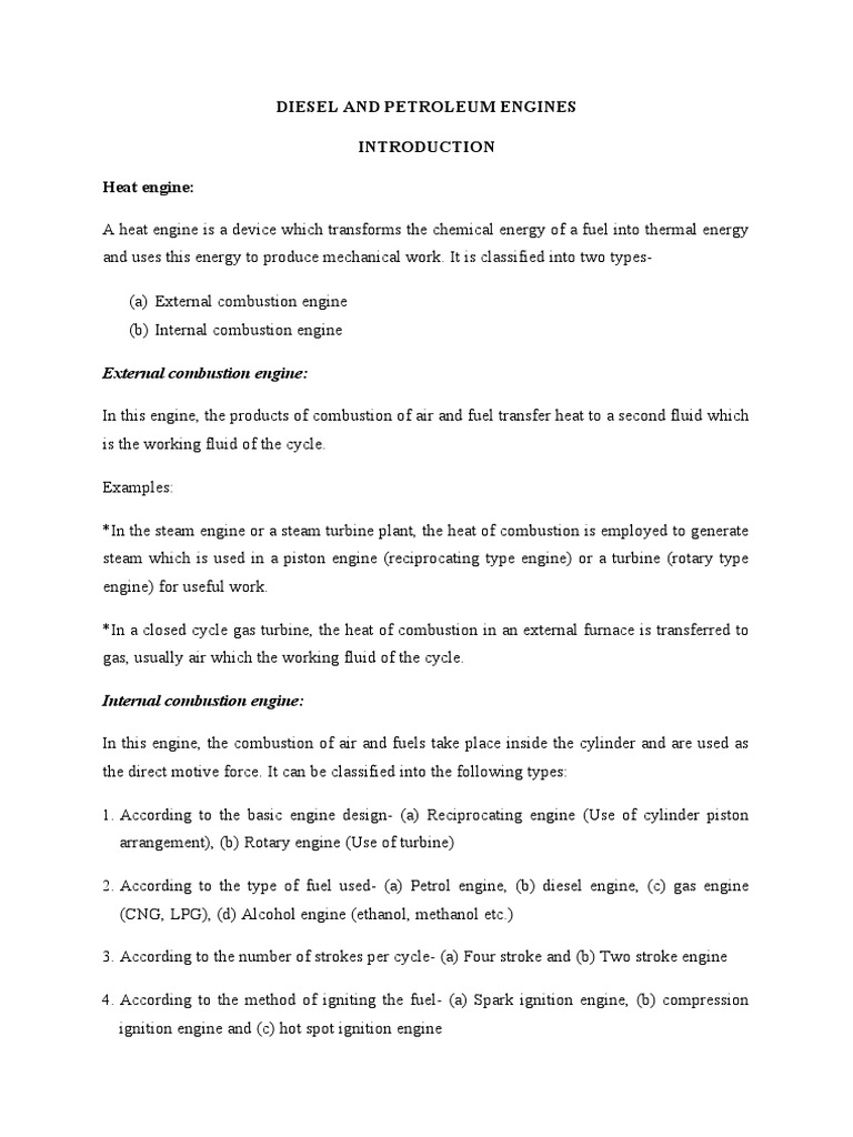 Diesel & Petroleum Engines | PDF | Internal Combustion Engine | Diesel ...