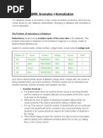 DBMS 2: Anomalies + Normalization PDF