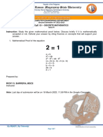 Q1 - CpE 121 - Discrete Mathematics - Logic and Proof PDF