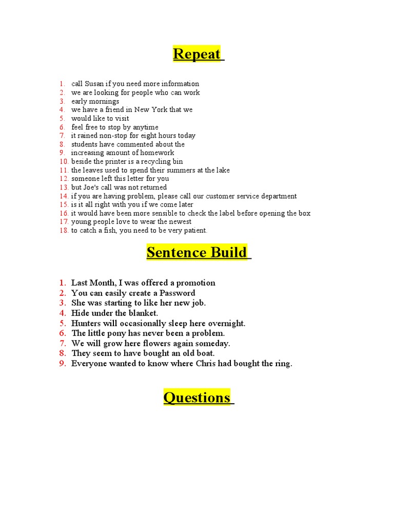 Story Retelling Deloitte Versant Test 5 | PDF