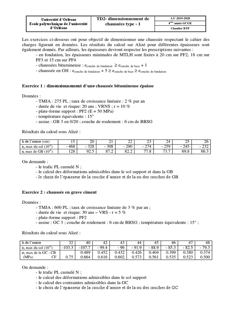 TD2 PDF | PDF | Technologie et ingénierie