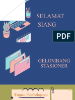 Analisis Gelombang Stasioner