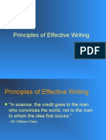 Principles of Effective Writing