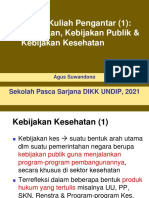 Pengantar (1) KebijakanPublik&Kesehatan