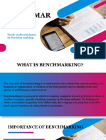 Benchmar King: Tools and Techniques in Decision Making