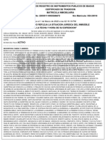 Certificado de Libertad y Tradicion Actualizado PDF