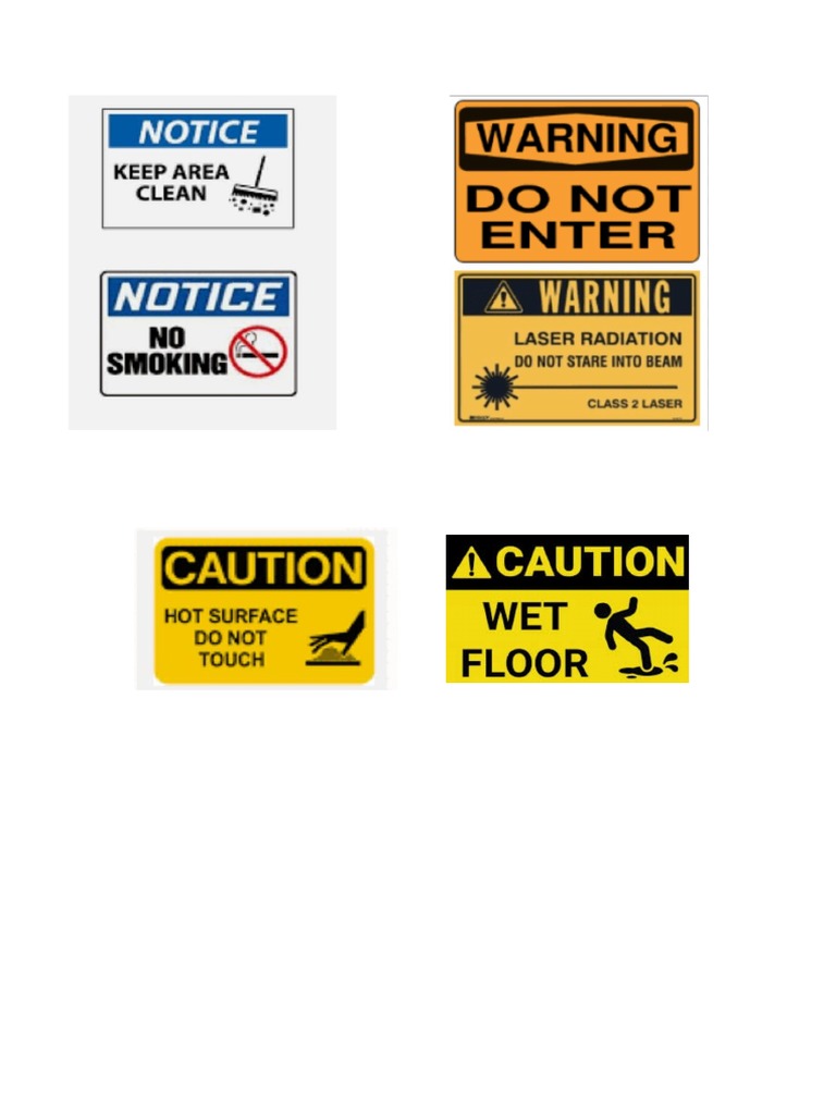 Notice, Caution, Warning | PDF