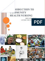Introduction to Community Health Nursing