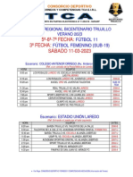 5º-6º-7º Fecha - Sábado 11-03 - Fútbol 11 - Verano 2023