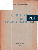 Oribe y El Estado Nacional Mario Andres Raineri Montevideo 1960