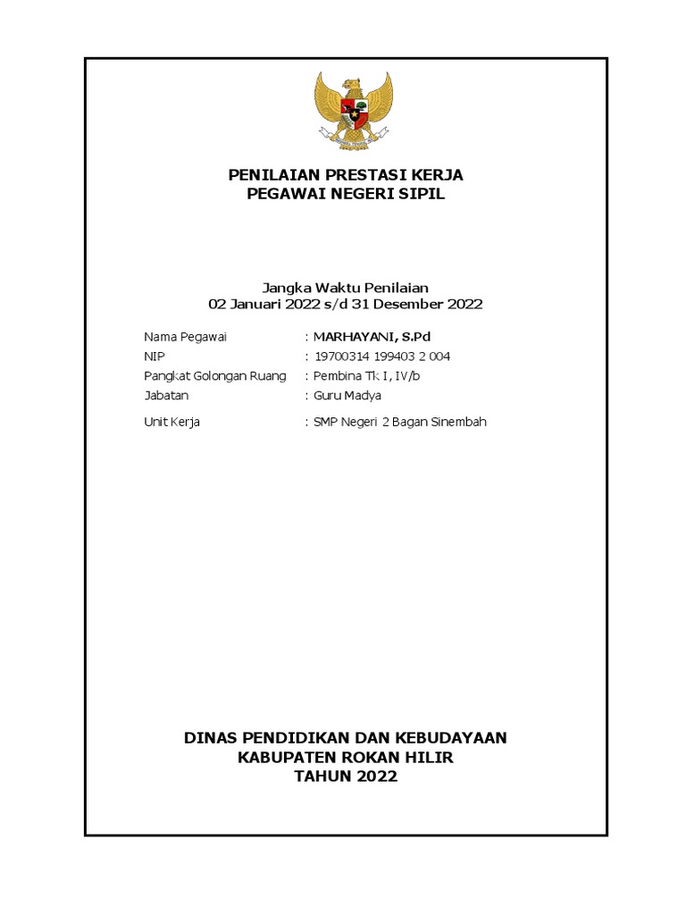 Skp Guru Bkn Bkd Master Contoh Pdf