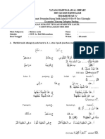 Soal PTS 1 Bhs Arab Kelas V SDIT AR-RAFI