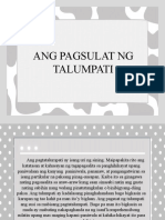 Filipino-Report Talumpati