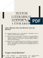 Texto Litrario e Não Literario - Odp