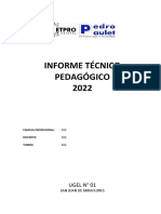 Informe Tecnico Pedagogico 2022