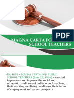 Magna Carta For Public School Teachers