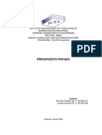 Presupuesto Privado Ag PDF