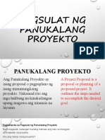 Pagsulat NG Panukalang Proyekto