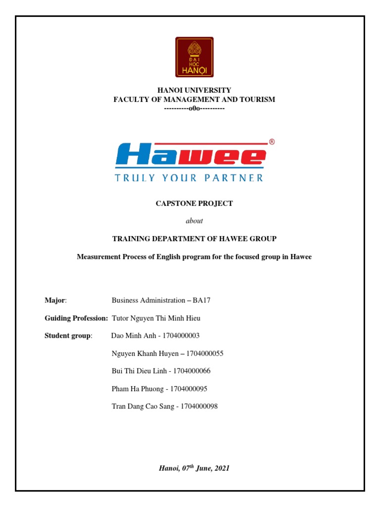 Capstone Project Final Pdf Learning Leadership