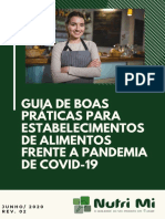 GUIA DE BOAS PRÁTICAS PARA ESTABELECIMENTOS DE ALIMENTOS FRENTE A PANDEMIA DE COVID 19 NUTRI MI 06 2020 Rev02 PDF