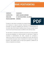 Reporte General de Posventas Altos - Villanova